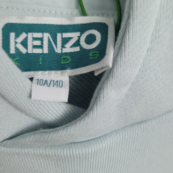 NEW KENZO KIDS Ecru Tiger Logo Hoodie Size 12A - Picture 3 of 5
